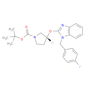 (R)-3-[1-(4-氟-苄基)-1H-苯并咪唑-2-基氧基]-吡咯烷-1-羧酸叔丁基酯