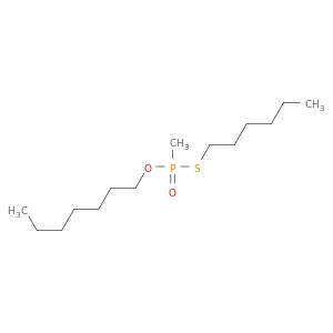 Phosphonothioic acid, methyl-, O-heptyl S-hexyl ester