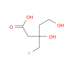 Pentanoic acid, 3-(fluoromethyl)-3,5-dihydroxy-