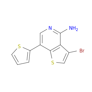 Thieno[3,2-c]pyridin-4-amine, 3-bromo-7-(2-thienyl)-