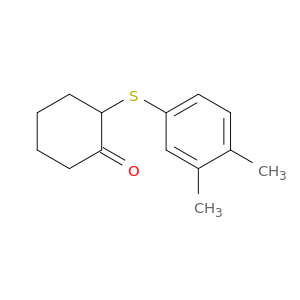 Cyclohexanone, 2-[(3,4-dimethylphenyl)thio]-