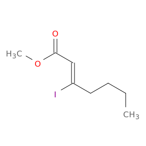 2-Heptenoic acid, 3-iodo-, methyl ester, (2Z)-