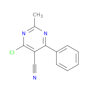 5-Pyrimidinecarbonitrile, 4-chloro-2-methyl-6-phenyl-