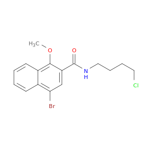 2-Naphthalenecarboxamide, 4-bromo-N-(4-chlorobutyl)-1-methoxy-