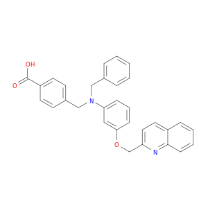 Benzoic acid,4-[[(phenylmethyl)[3-(2-quinolinylmethoxy)phenyl]amino]methyl]-