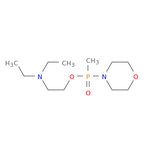 Phosphinic acid,methyl-4-morpholinyl-, 2-(diethylamino)ethyl ester (9CI)