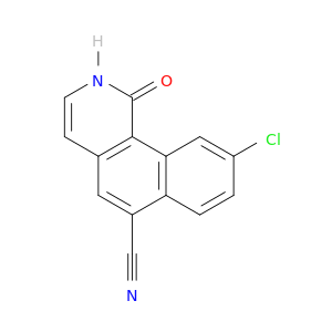 Benz[h]isoquinoline-6-carbonitrile, 9-chloro-1,2-dihydro-1-oxo-