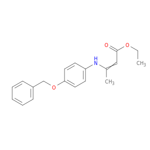 2-Butenoic acid, 3-[[4-(phenylmethoxy)phenyl]amino]-, ethyl ester