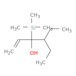 1-Hexen-3-ol, 4-ethyl-3-(trimethylsilyl)-