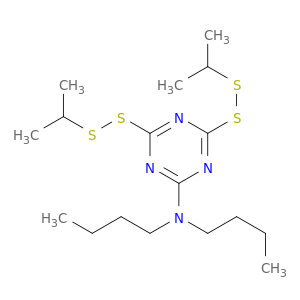 1,3,5-Triazin-2-amine, N,N-dibutyl-4,6-bis[(1-methylethyl)dithio]-