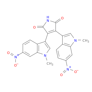 1H-Pyrrole-2,5-dione, 3,4-bis(1-methyl-6-nitro-1H-indol-3-yl)-