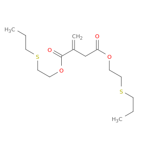 Butanedioic acid, methylene-, bis[2-(propylthio)ethyl] ester