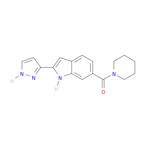 Piperidine, 1-[[2-(1H-pyrazol-3-yl)-1H-indol-6-yl]carbonyl]-