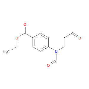 Benzoic acid,4-[formyl(3-oxopropyl)amino]-, ethyl ester