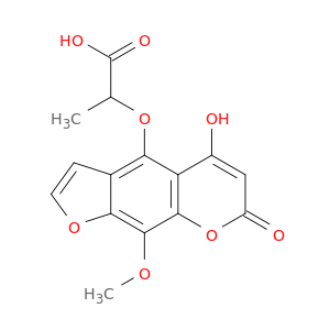 2-((5-Hydroxy-9-methoxy-7-oxo-7H-furo(3,2-g)chromen-4-yl)oxy)propanoic acid
