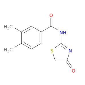 BENZAMIDE, N-(4,5-DIHYDRO-4-OXO-2-THIAZOLYL)-3,4-DIMETHYL-
