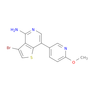 Thieno[3,2-c]pyridin-4-amine, 3-bromo-7-(6-methoxy-3-pyridinyl)-
