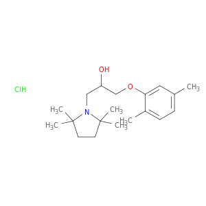 1-(2,5-dimethylphenoxy)-3-(2,2,5,5-tetramethylpyrrolidin-1-yl)propan-2-ol hydrochloride(1:1)