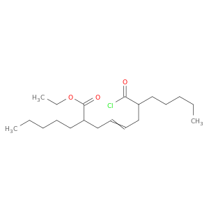 4-Dodecenoic acid, 7-(chlorocarbonyl)-2-pentyl-, ethyl ester