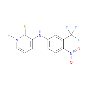 2(1H)-Pyridinethione, 3-[[4-nitro-3-(trifluoromethyl)phenyl]amino]-