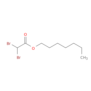 Acetic acid, dibromo-, heptyl ester