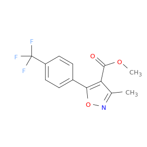 METHYL 3-METHYL-5-(4-(TRIFLUOROMETHYL)PHENYL)ISOXAZOLE-4-CARBOXYLATE