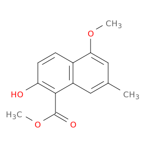 1-Naphthalenecarboxylicacid, 2-hydroxy-5-methoxy-7-methyl-, methyl ester