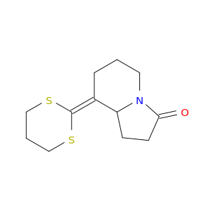 3(2H)-Indolizinone, 8-(1,3-dithian-2-ylidene)hexahydro-