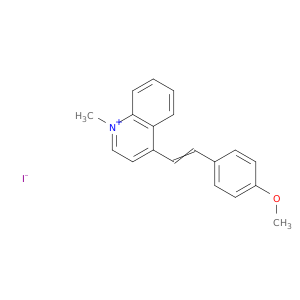 Quinolinium, 4-[2-(4-methoxyphenyl)ethenyl]-1-methyl-, iodide