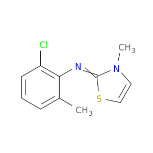 Benzenamine, 2-chloro-6-methyl-N-(3-methyl-2(3H)-thiazolylidene)-