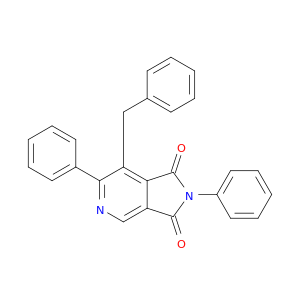 1H-Pyrrolo[3,4-c]pyridine-1,3(2H)-dione, 2,6-diphenyl-7-(phenylmethyl)-