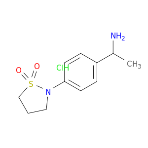 2-[4-(1-Aminoethyl)phenyl]-1,2-thiazolidine-1,1-dione Hydrochloride