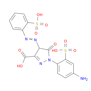 1-(4-氨基-2-磺酰基)-4,5-二氢-5-氧代-4-[2-(2-硫苯基)二亚苯基]-1H-吡唑-3-羧酸