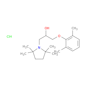 1-(2,6-dimethylphenoxy)-3-(2,2,5,5-tetramethylpyrrolidin-1-yl)propan-2-ol hydrochloride(1:1)
