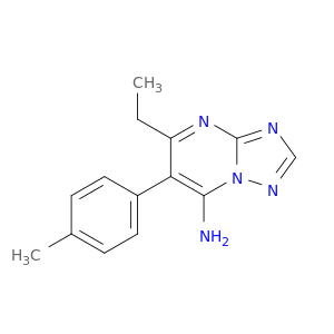 [1,2,4]Triazolo[1,5-a]pyrimidin-7-amine, 5-ethyl-6-(4-methylphenyl)-