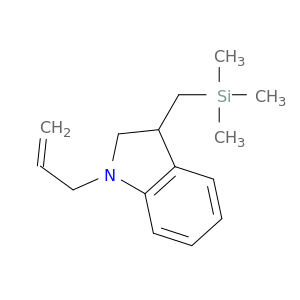 1H-Indole, 2,3-dihydro-1-(2-propenyl)-3-[(trimethylsilyl)methyl]-