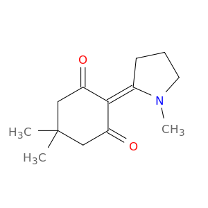 1,3-Cyclohexanedione, 5,5-dimethyl-2-(1-methyl-2-pyrrolidinylidene)-