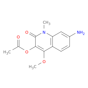 2(1H)-Quinolinone, 3-(acetyloxy)-7-amino-4-methoxy-1-methyl-