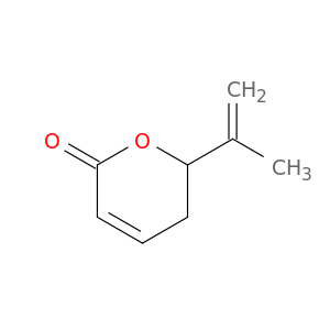 2H-Pyran-2-one, 5,6-dihydro-6-(1-methylethenyl)-