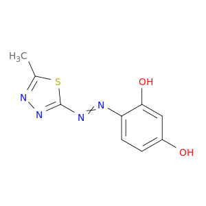 4-((5-METHYL-1,3,4-THIADIAZOL-2-YL)AZO)RESORCINOL