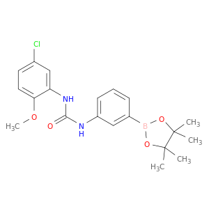 1-(5-Chloro-2-methoxyphenyl)-3-[3-(tetramethyl-1,3,2-dioxaborolan-2-yl)phenyl]urea