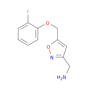 [5-(2-fluorophenoxymethyl)-1,2-oxazol-3-yl]methanamine