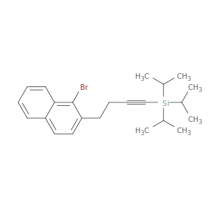 Silane, [4-(1-bromo-2-naphthalenyl)-1-butynyl]tris(1-methylethyl)-