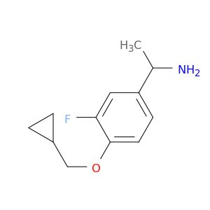 1-[4-(Cyclopropylmethoxy)-3-fluorophenyl]ethan-1-amine