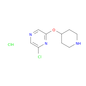 2-Chloro-6-(piperidin-4-yloxy)pyrazine Hydrochloride