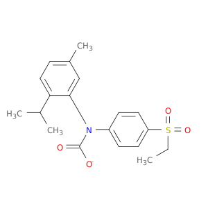 Carbanilic acid,p-(ethylsulfonyl)-, thymyl ester (8CI)