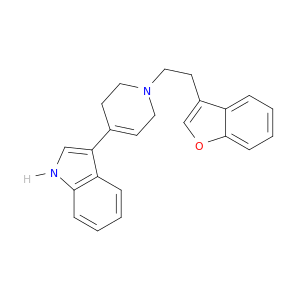 1H-Indole, 3-[1-[2-(3-benzofuranyl)ethyl]-1,2,3,6-tetrahydro-4-pyridinyl]-