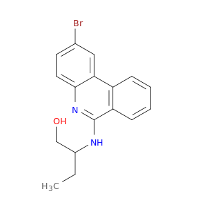 2-[(2-bromophenanthridin-6-yl)amino]butan-1-ol