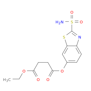 Butanedioic acid, 2-(aminosulfonyl)-6-benzothiazolyl ethyl ester