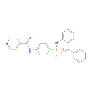 4-Pyridinecarboxamide, N-[4-[[(2-benzoylphenyl)amino]sulfonyl]phenyl]-